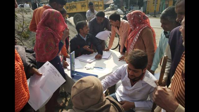 किठौर के हसनपुर कलां गांव में 208 लोगों का निःशुल्क स्वास्थ्य परीक्षण