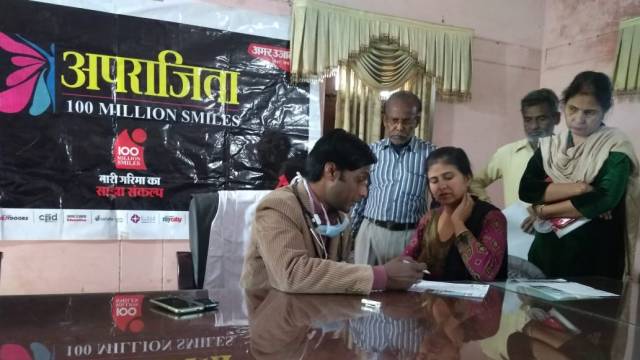 दिनेशपुर के नगर पंचायत परिसर में 124 लोगों का निःशुल्क स्वास्थ्य परीक्षण