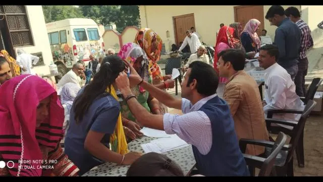 धौलाना के गांव उदयरामपुर नंगला में 210 लोगों का निःशुल्क स्वास्थ्य परीक्षण