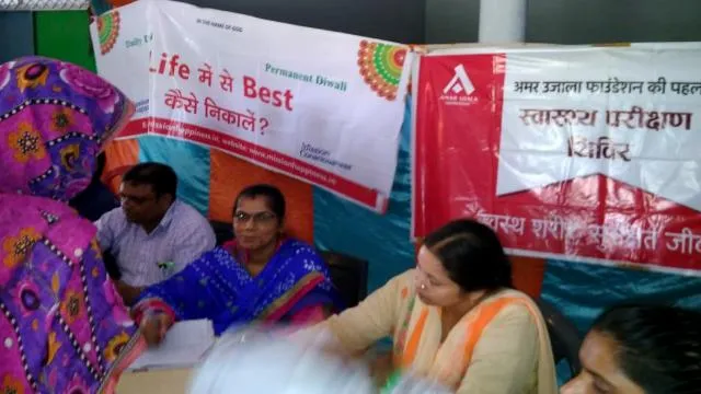 बरेली के सुदनपुर गांव में निःशुल्क स्वास्थ्य चिकित्सा शिविर का आयोजन।
