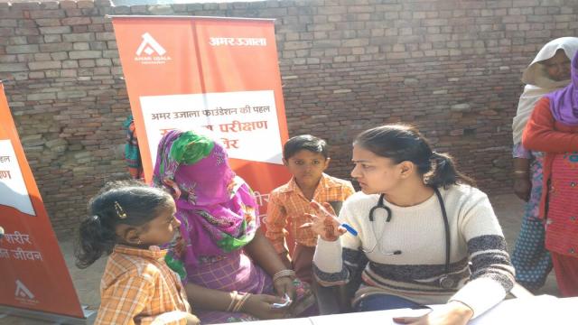 करनाल के अराडाना गांव में 417 लोगों का निःशुल्क स्वास्थ्य परीक्षण