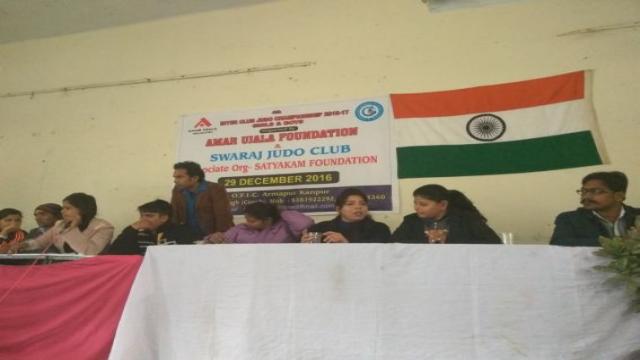 कानपुर के ऑर्डनेंस फैक्ट्री इंटर कॉलेज में आयोजित जूडो प्रतियोगिता में छात्राओं ने दिखाई प्रतिभा