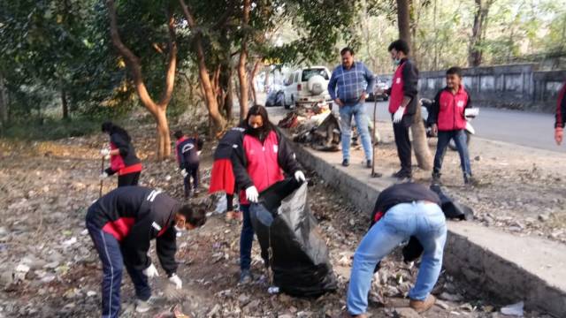 हल्द्वानी के हीरानगर में फिर चलाया सफाई अभियान।