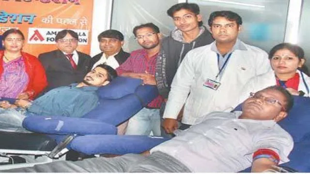 कानपुर के मधुलोक हॉस्पिटल में 54 लोगों ने किया महादान